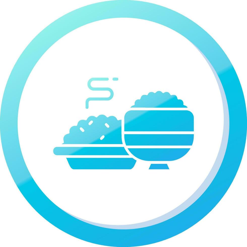 Meal Solid Blue Gradient Icon vector