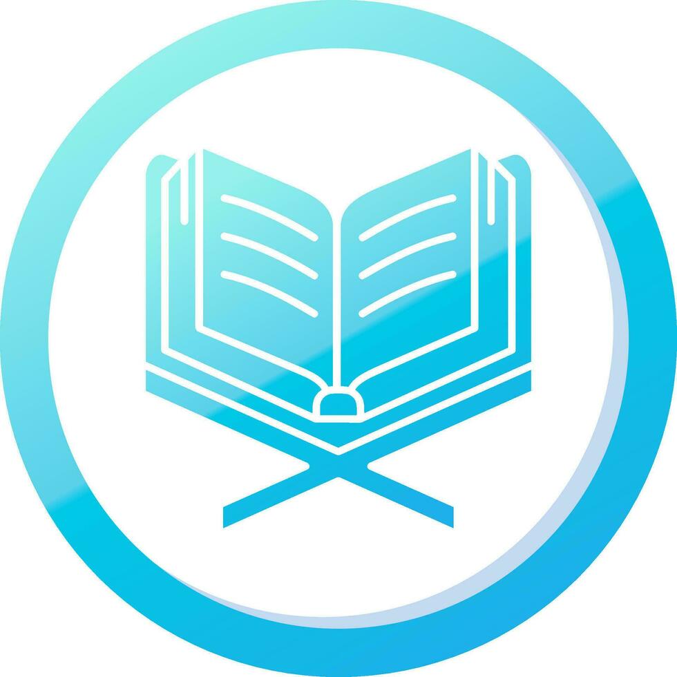 Read Solid Blue Gradient Icon vector