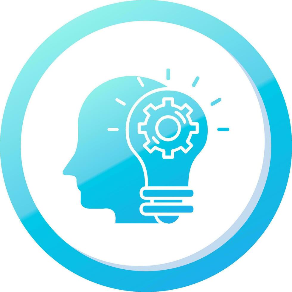 Imagination Solid Blue Gradient Icon vector