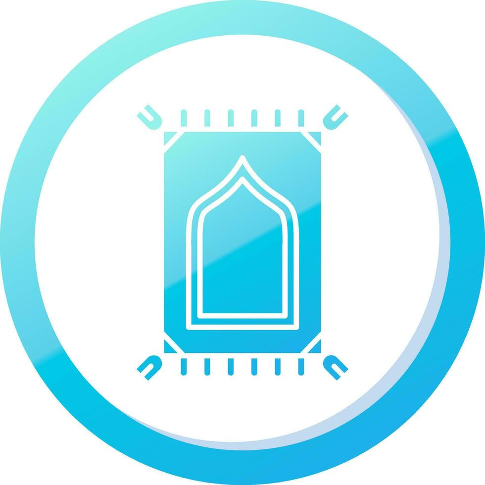 Prayer mate Solid Blue Gradient Icon vector