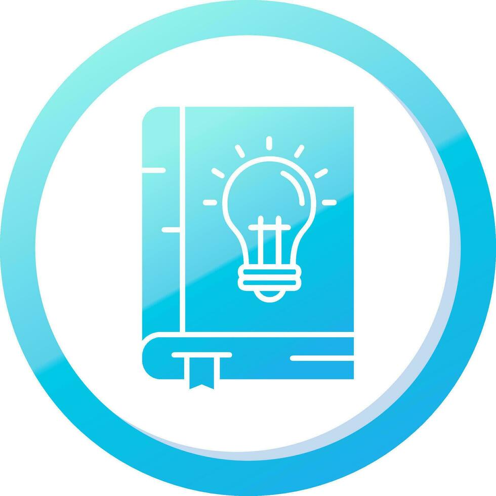Knowledge Solid Blue Gradient Icon vector