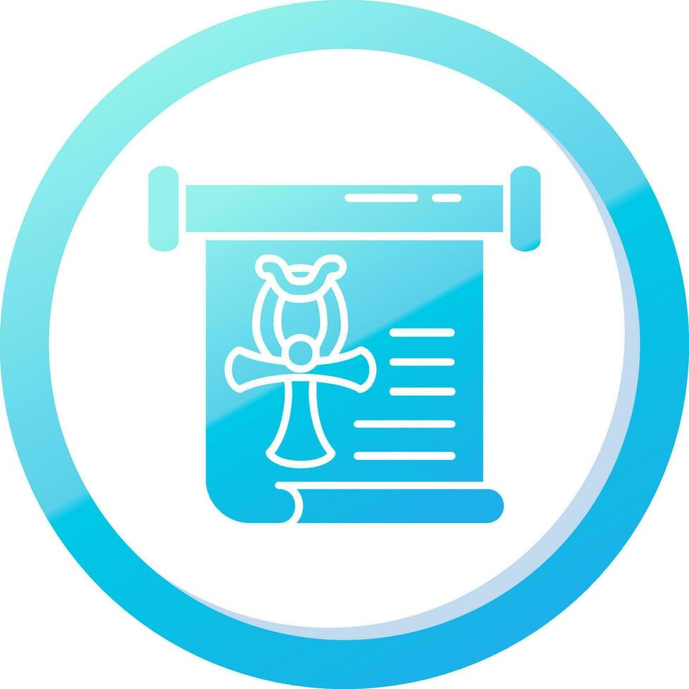 History Solid Blue Gradient Icon vector