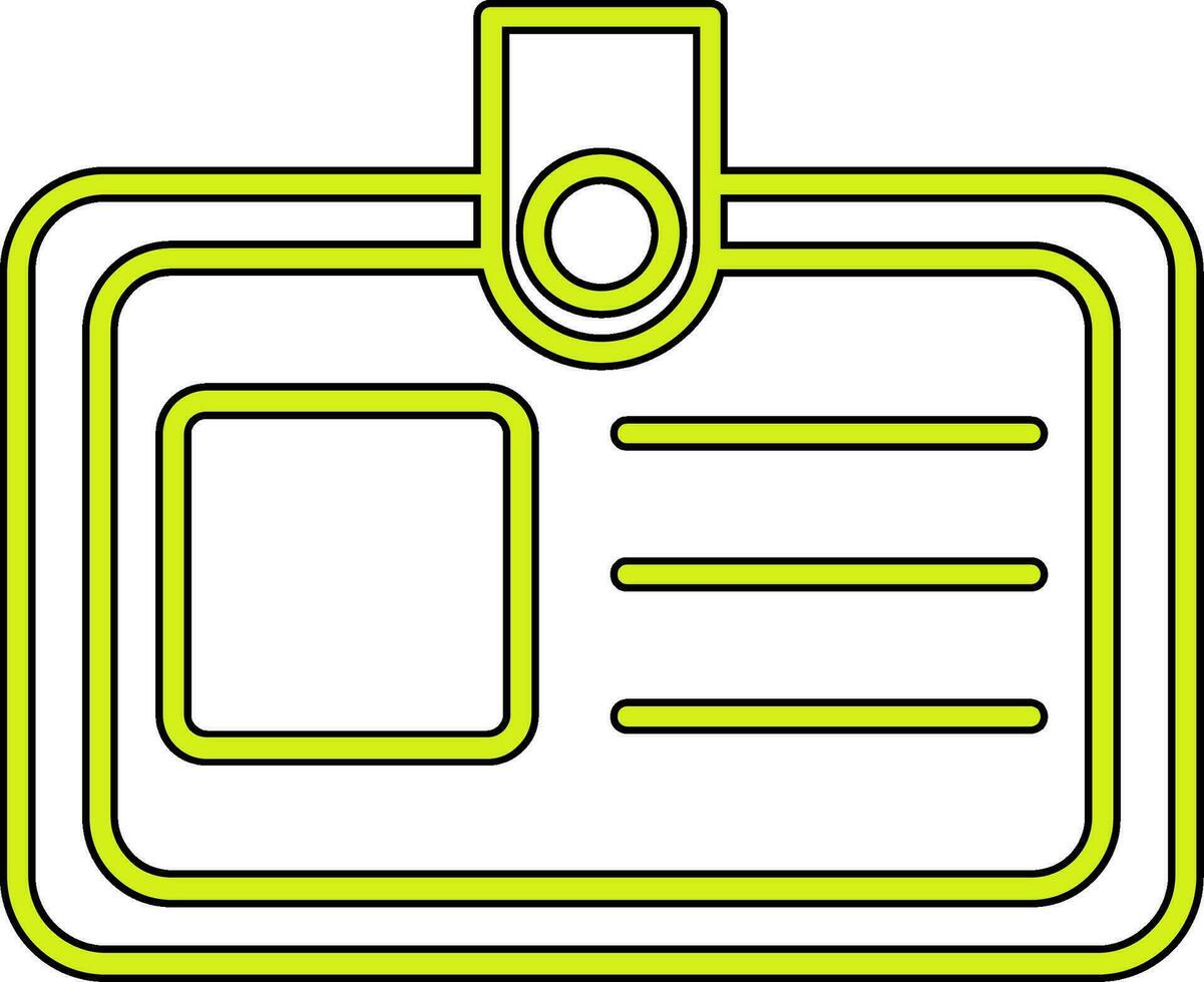 Identification Card Vector Icon