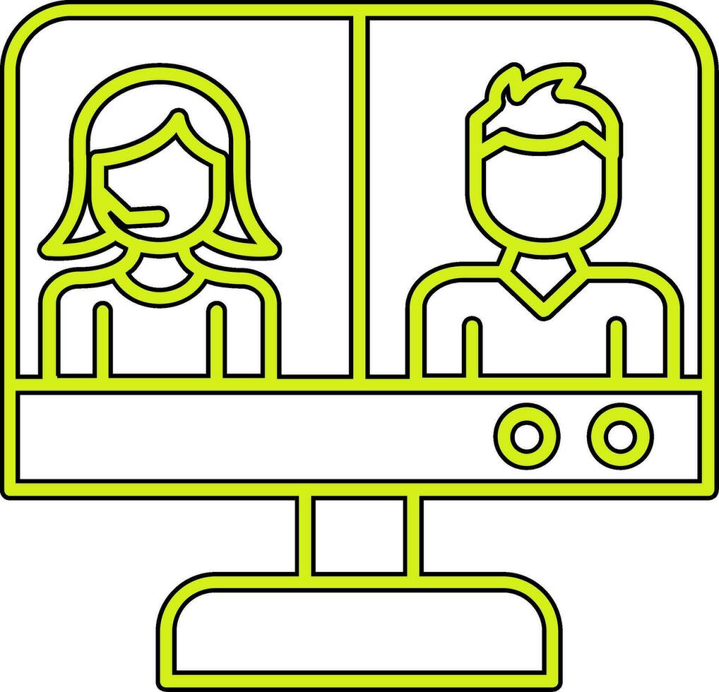 Video Conference Vector Icon