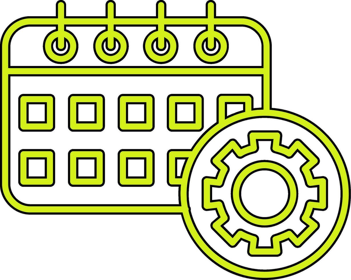 icono de vector de horario