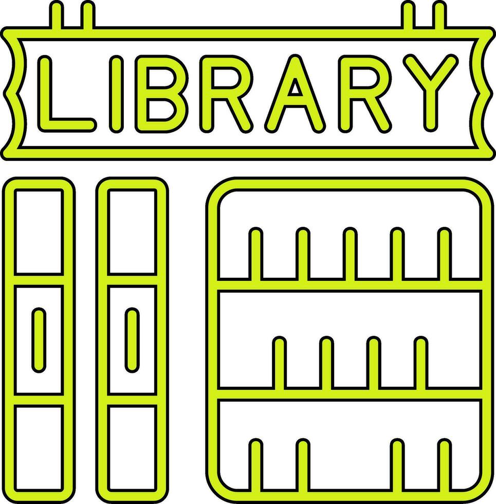 icono de vector de biblioteca