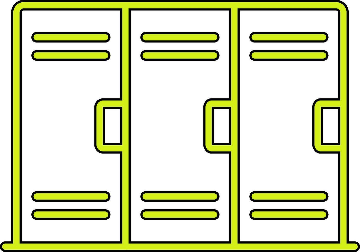 Lockers Vector Icon