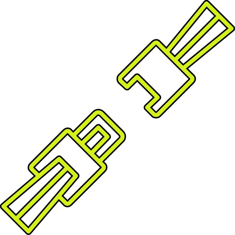 Seatbelt Vector Icon