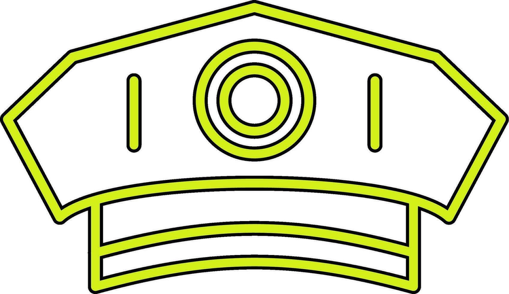 Police Man Hat Vector Icon