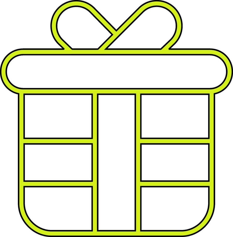 icono de vector de caja de regalo