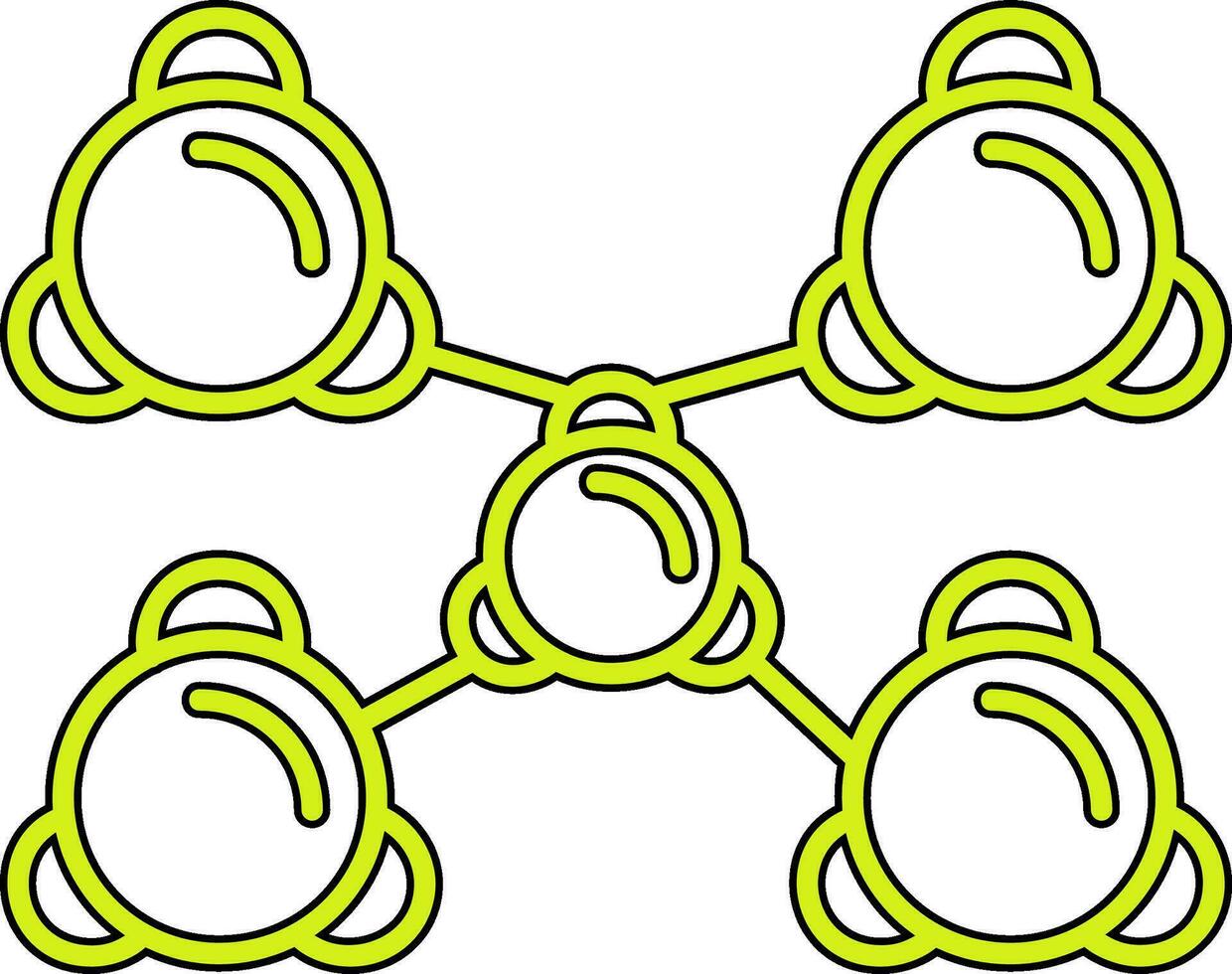 icono de vector de molécula