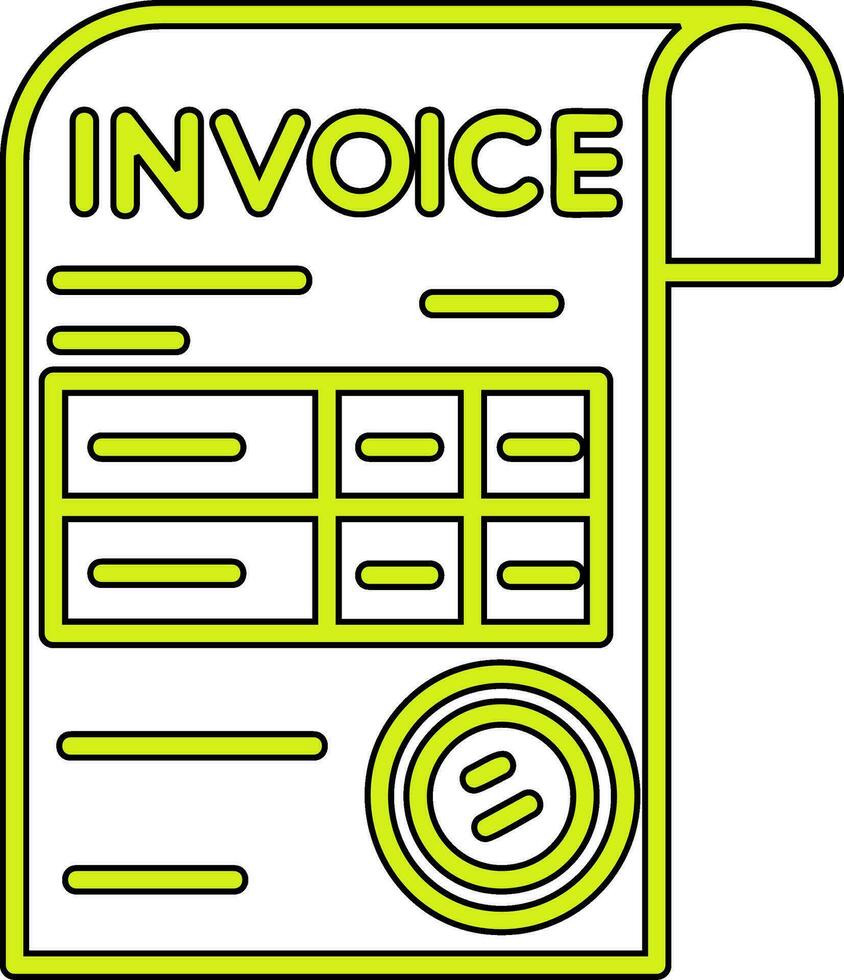 Invoice Vector Icon