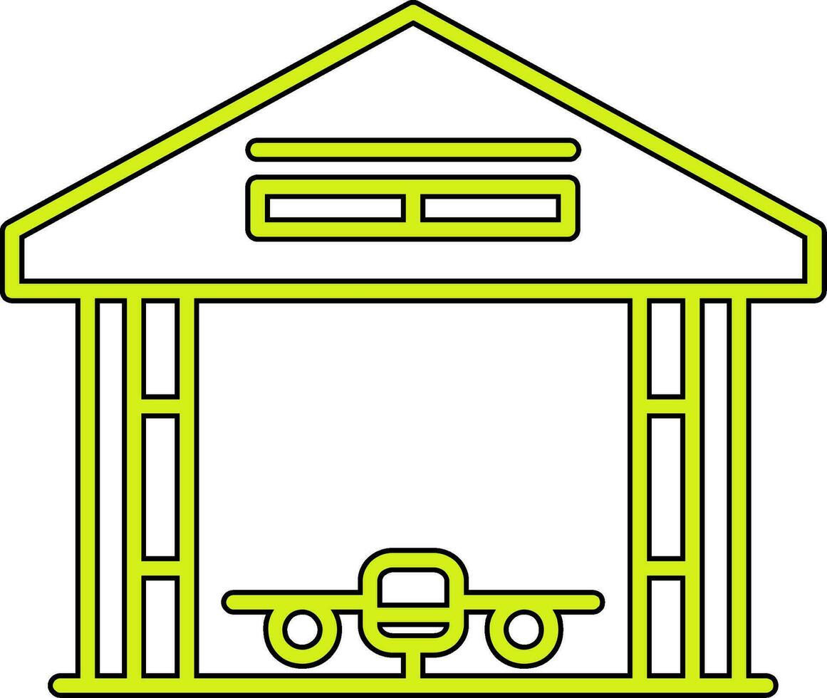 hangar vector icono