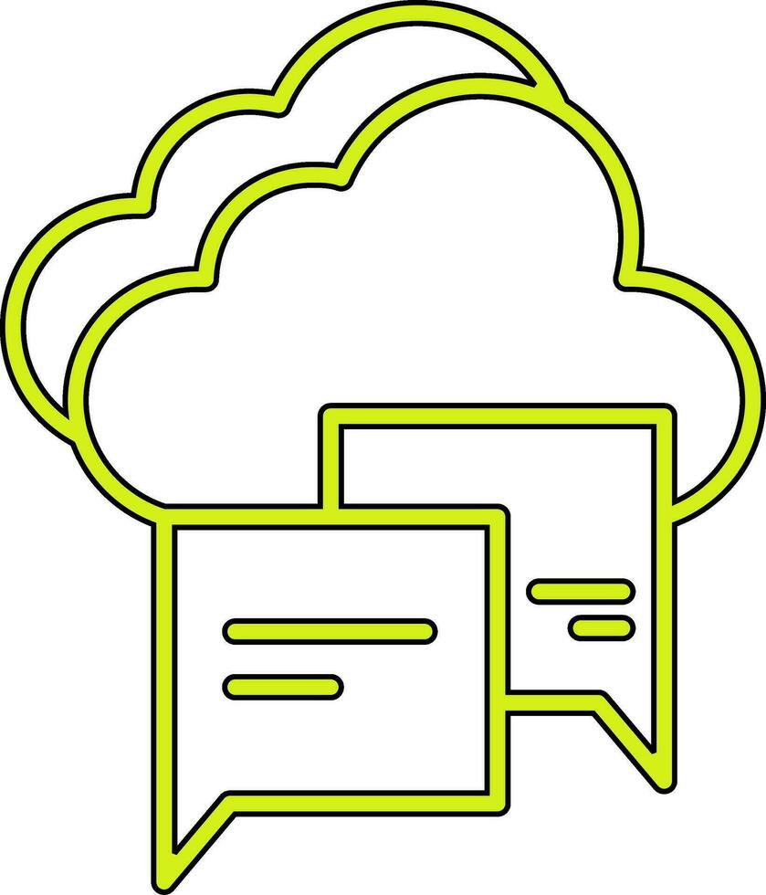 icono de vector de nube