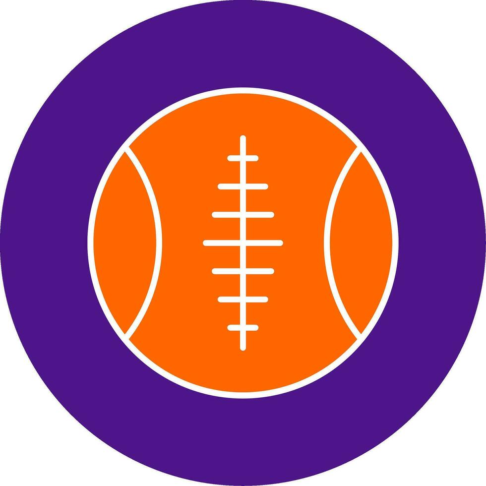 Sports Ball Line Filled Circle Icon vector