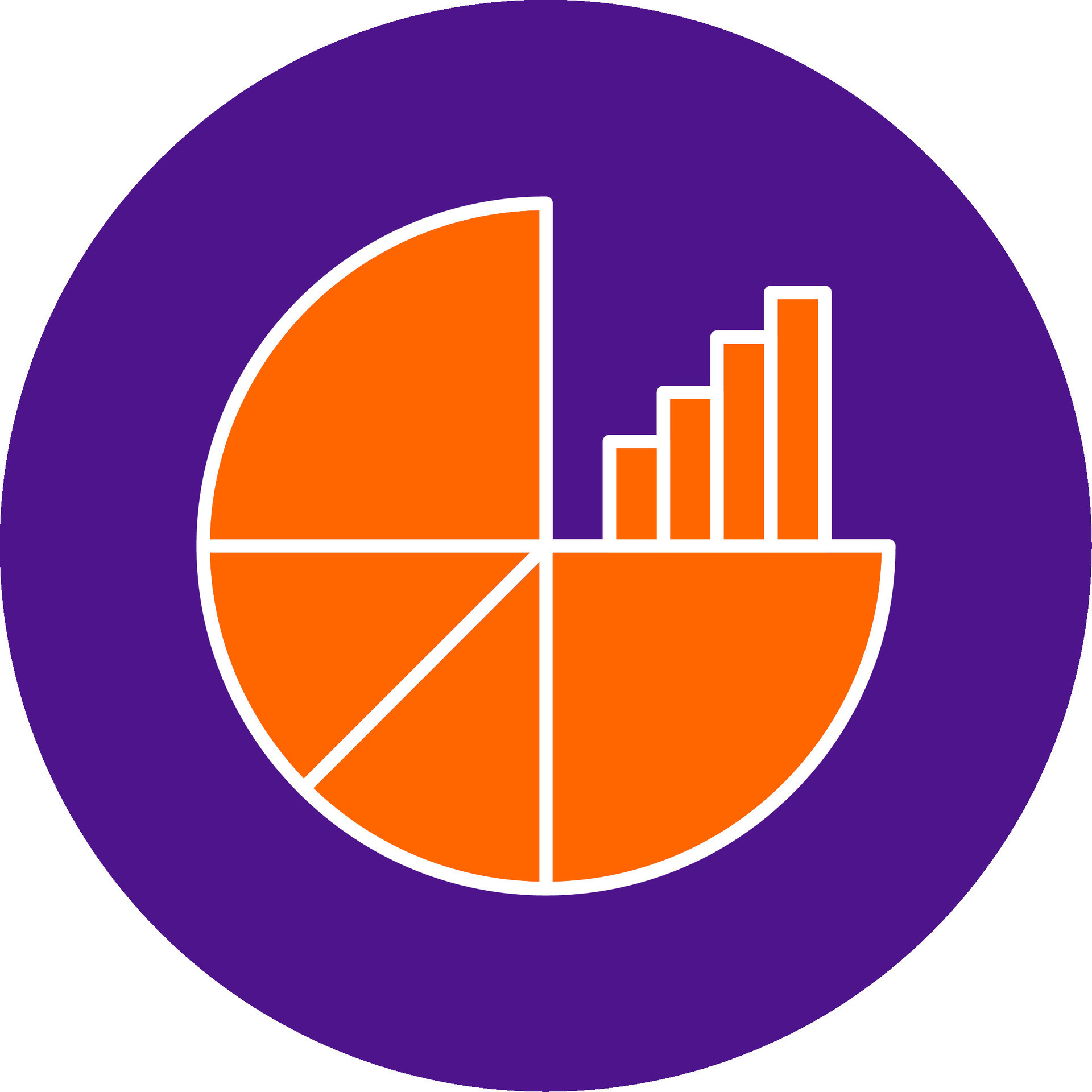 Pie Chart Line Filled Circle Icon 37089180 Vector Art at Vecteezy