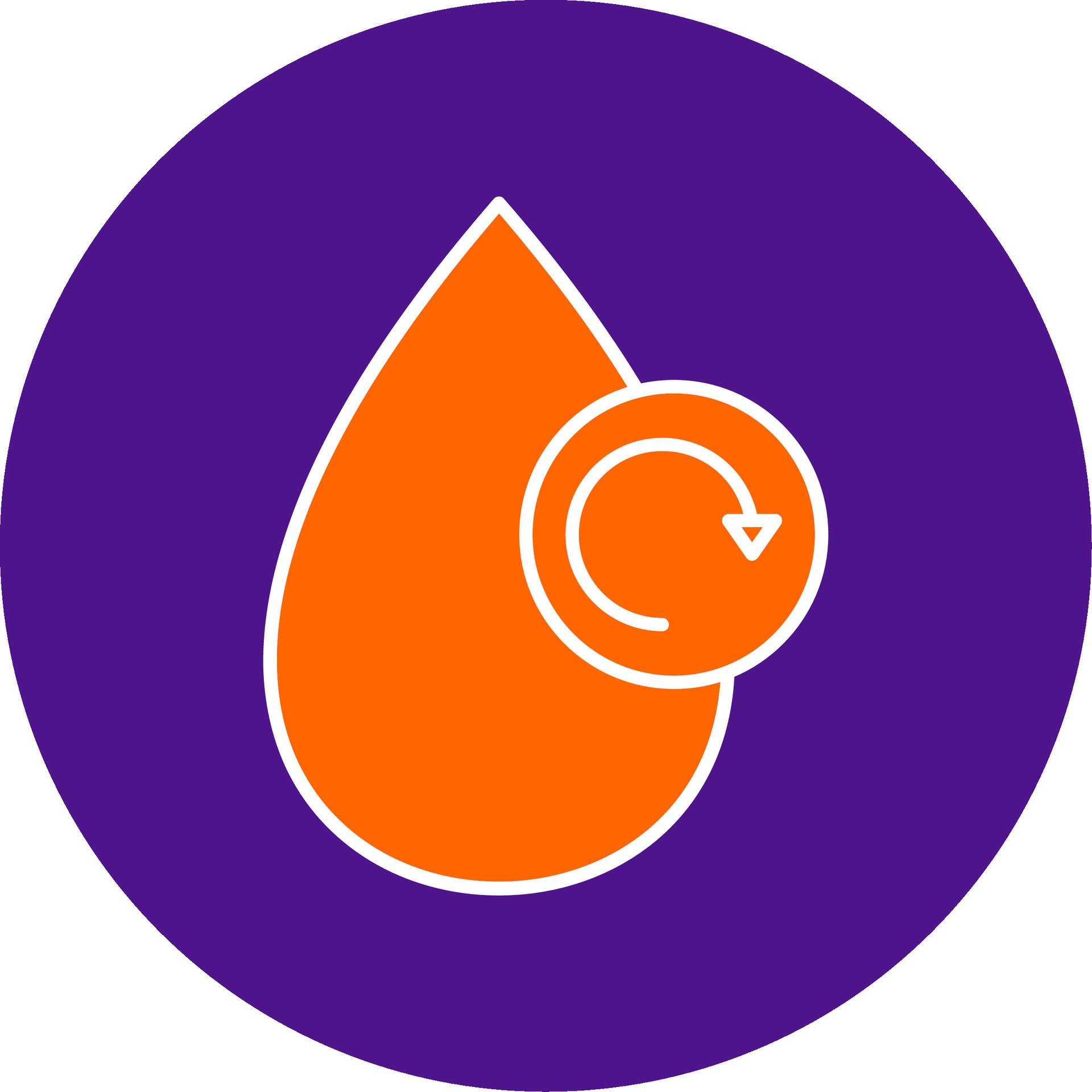 Water Recycle Line Filled Circle Icon 37089697 Vector Art at Vecteezy