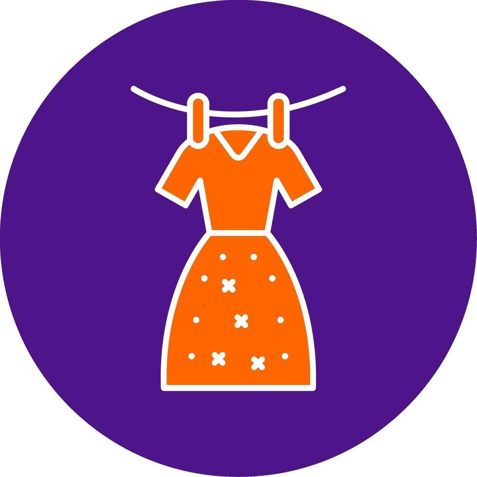 Pattern cloth Line Filled Circle Icon vector