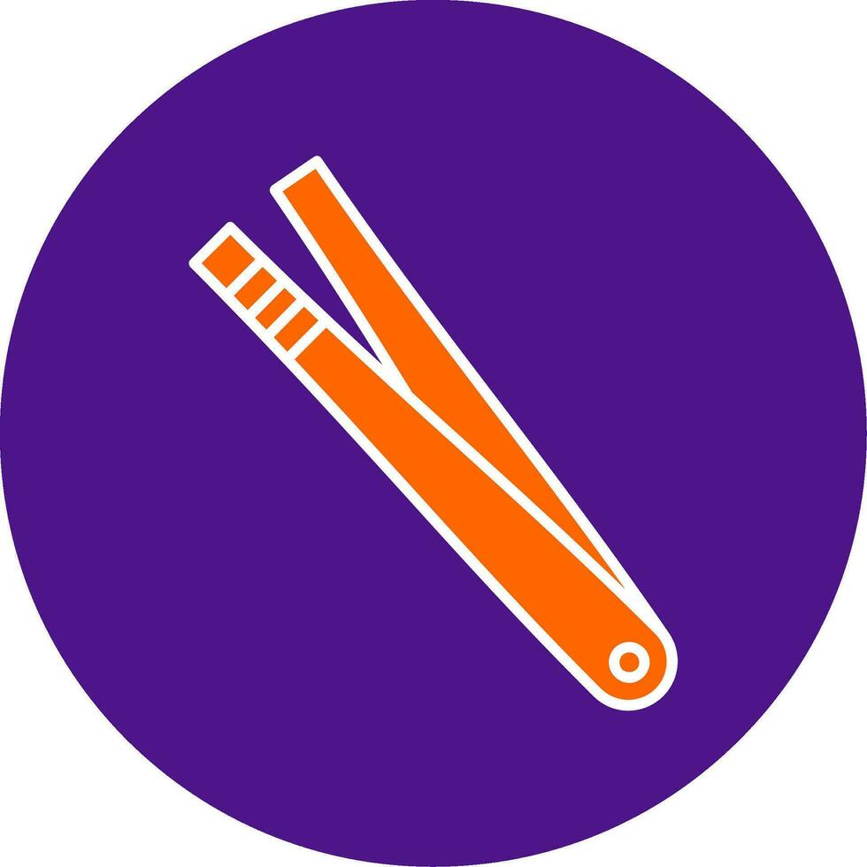 Tweezer Line Filled Circle Icon vector
