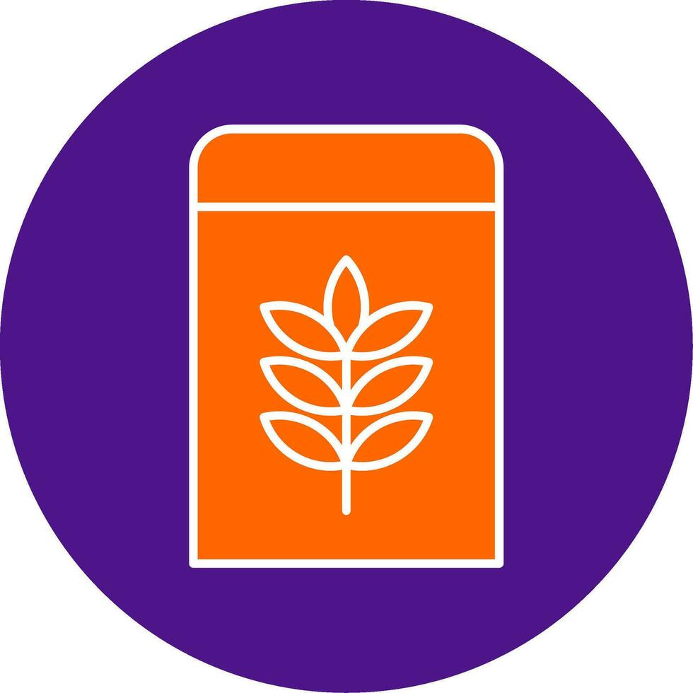 Flour Line Filled Circle Icon vector