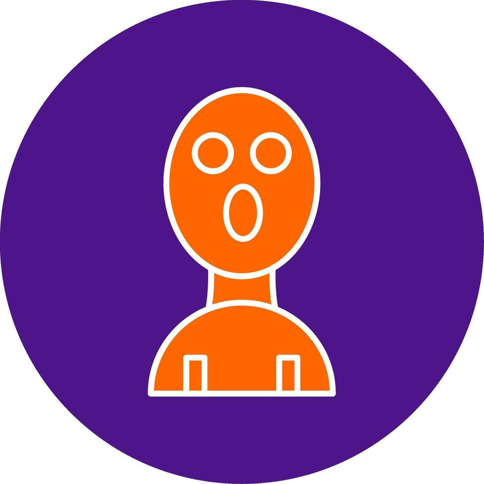 Balaclava Line Filled Circle Icon vector