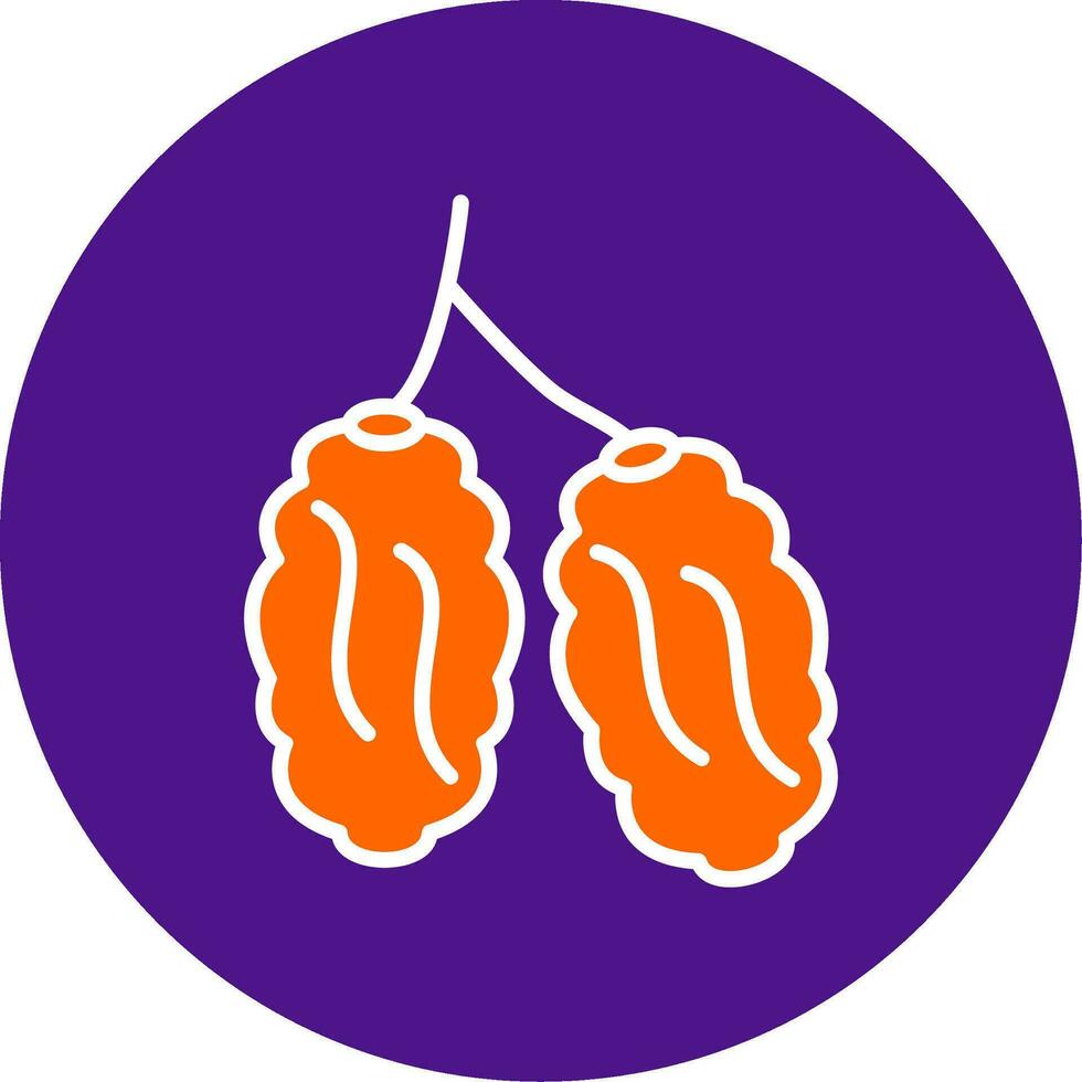Dates Line Filled Circle Icon vector