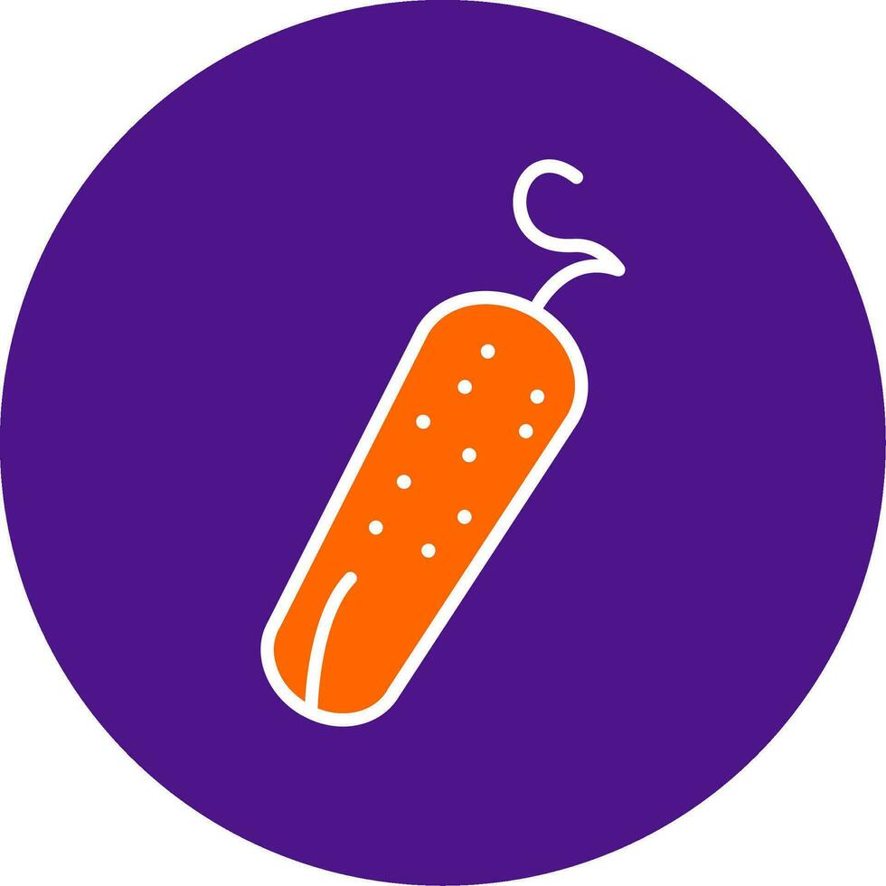 Pickle Line Filled Circle Icon vector