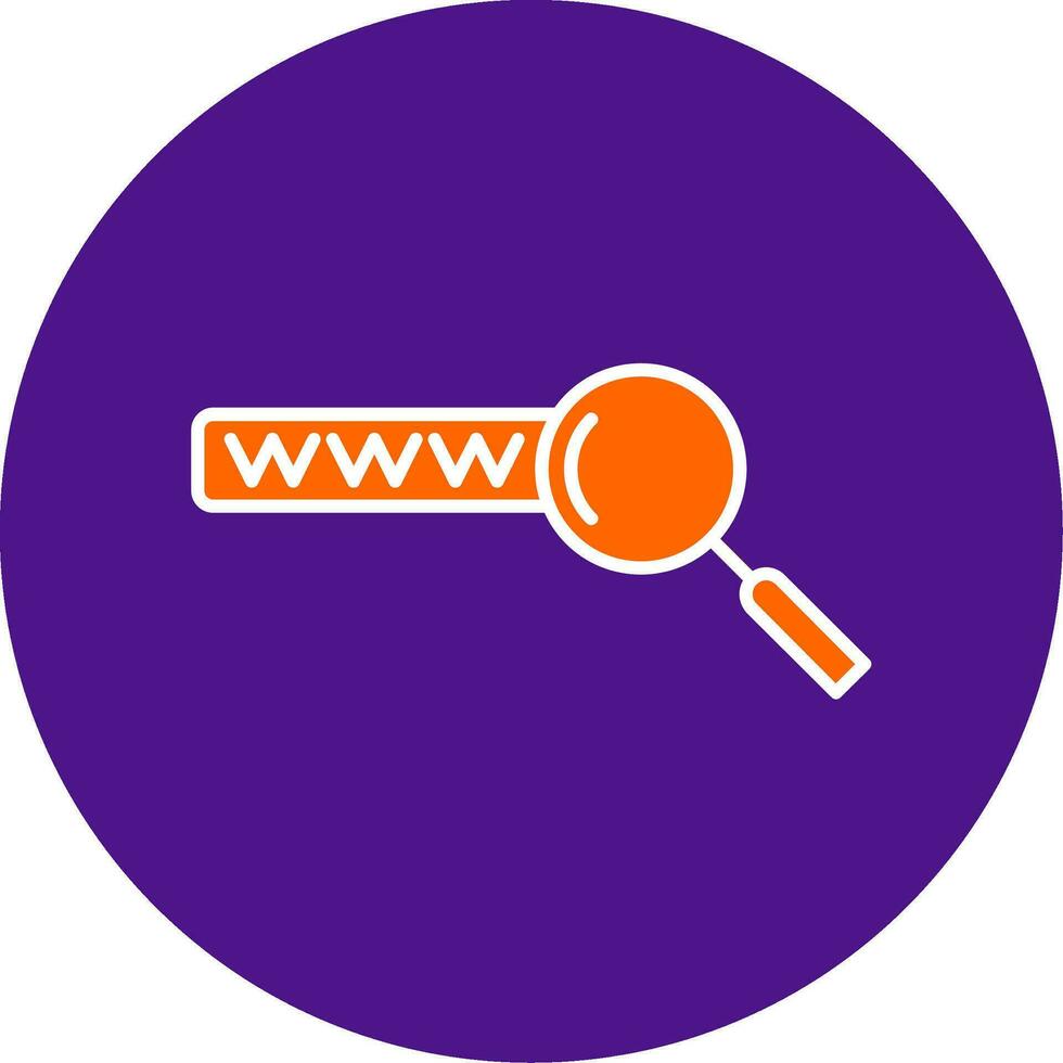 Keyword Search Line Filled Circle Icon vector