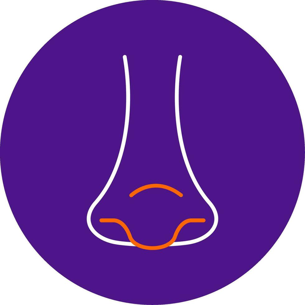 Rhinology Line Filled Circle Icon vector
