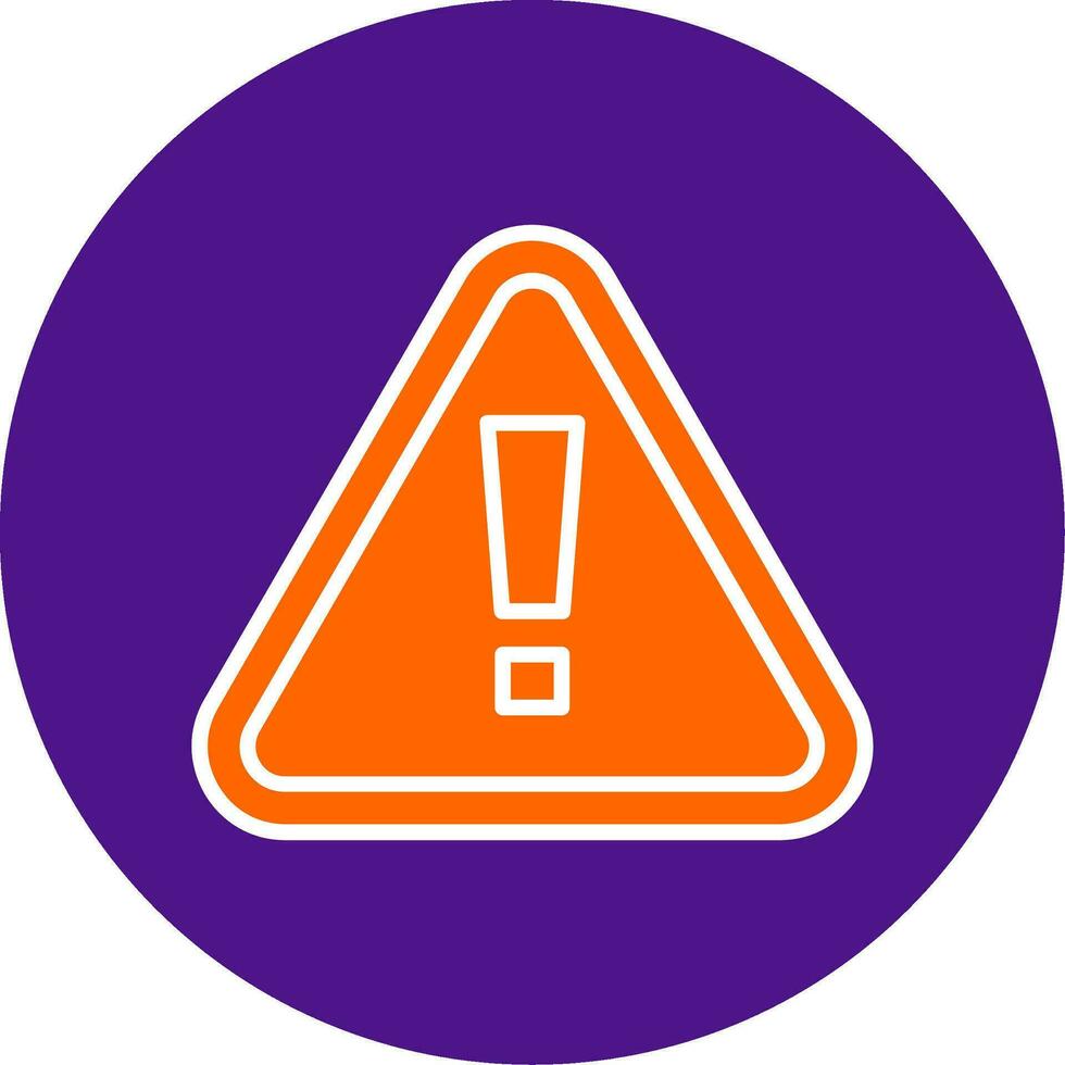 Dangerous Goods Line Filled Circle Icon vector