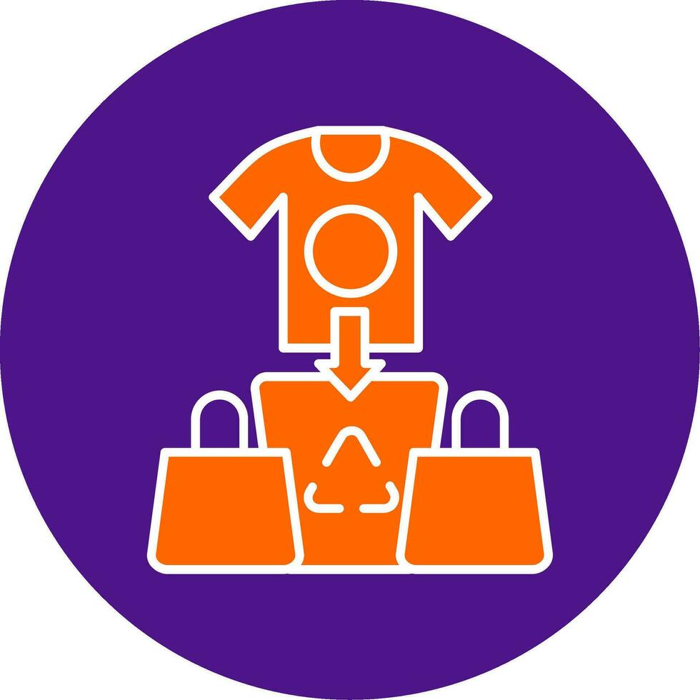 Overconsumption Line Filled Circle Icon vector