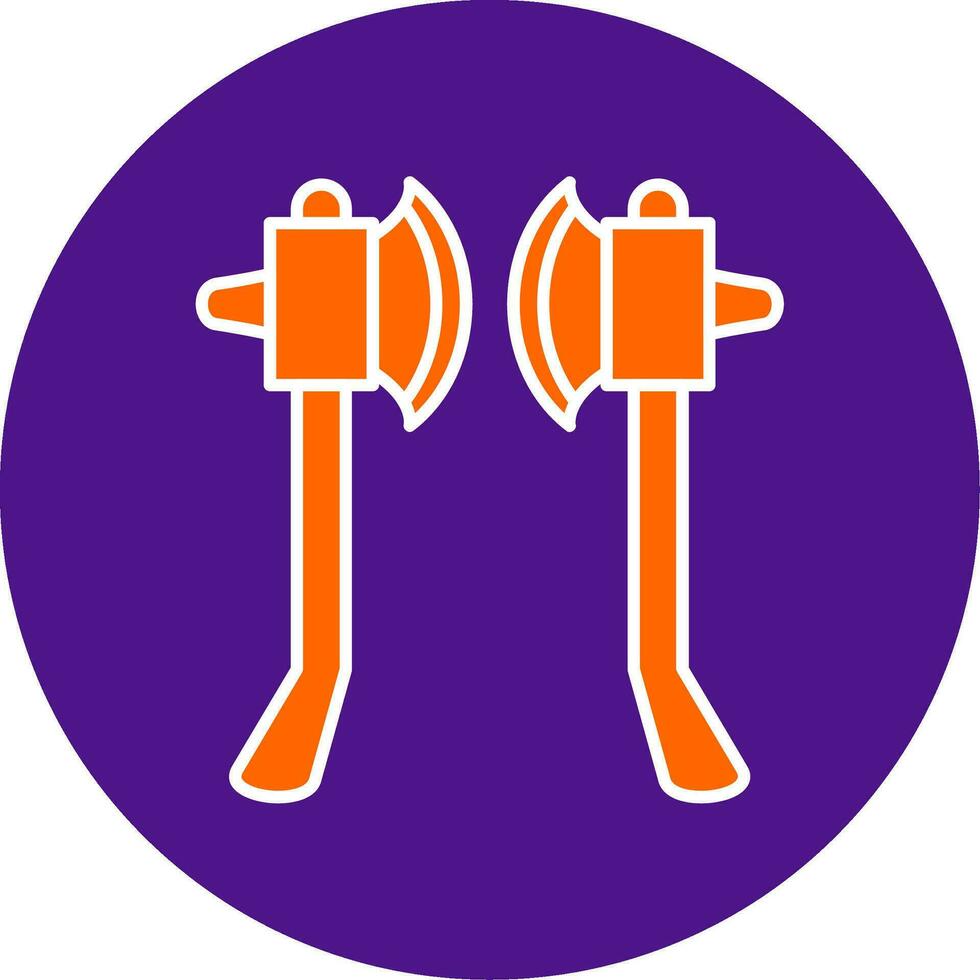 Axes Line Filled Circle Icon vector