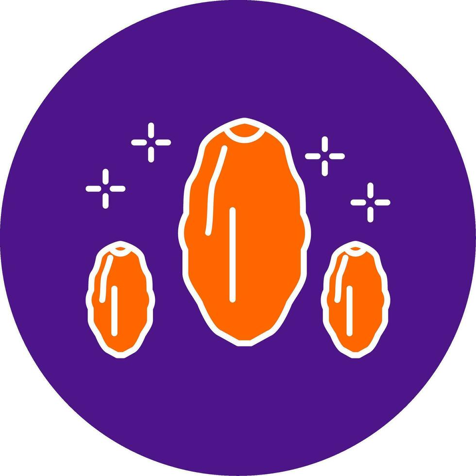 Dates Line Filled Circle Icon vector