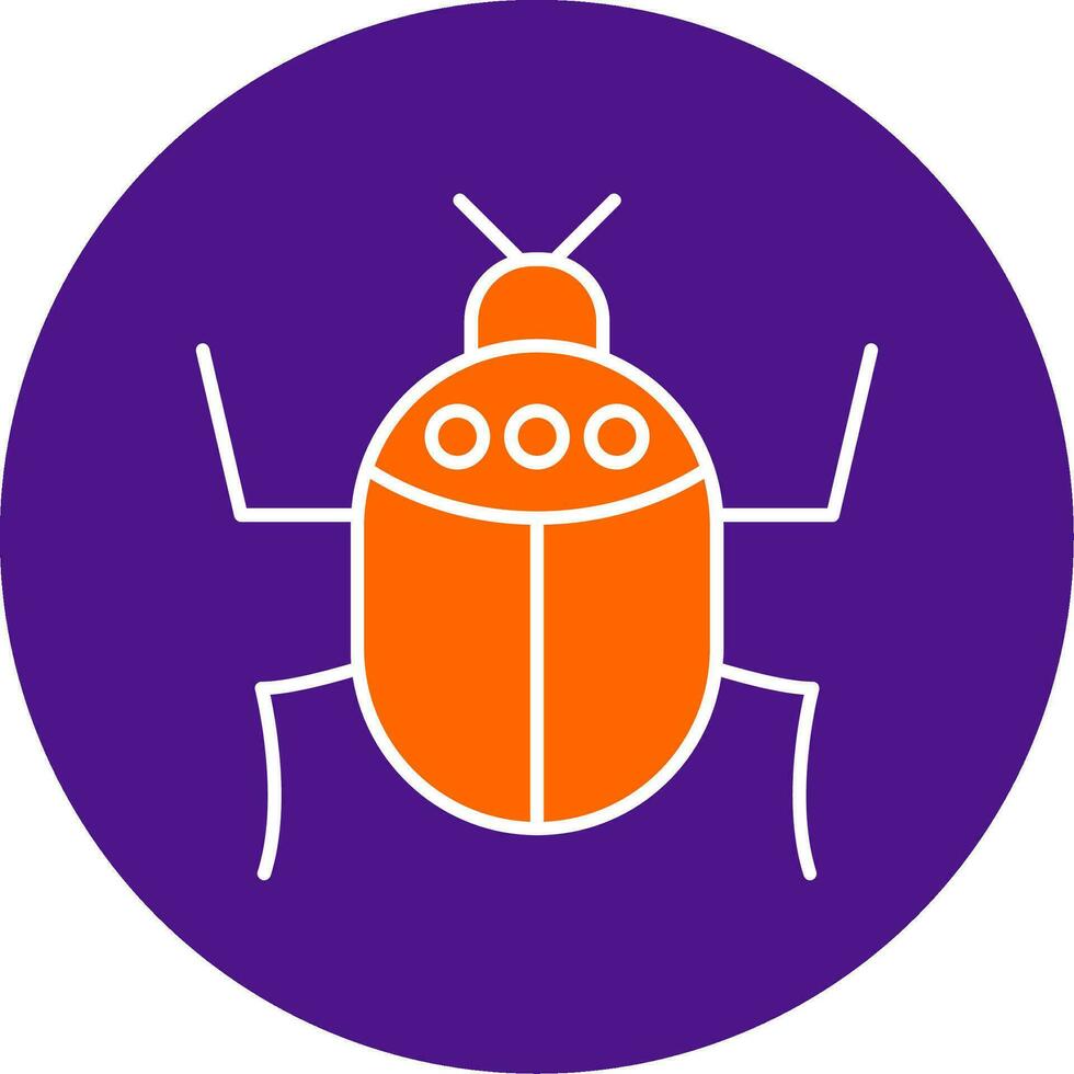 Insect Line Filled Circle Icon vector