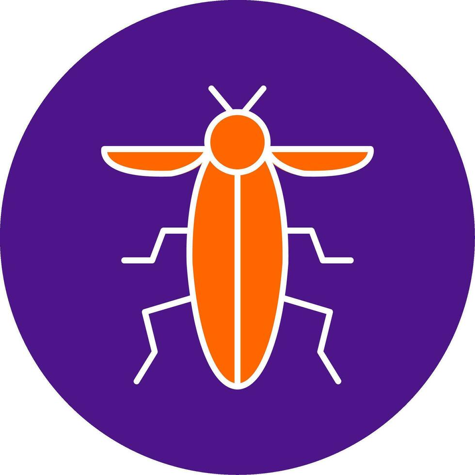 Insect Line Filled Circle Icon vector