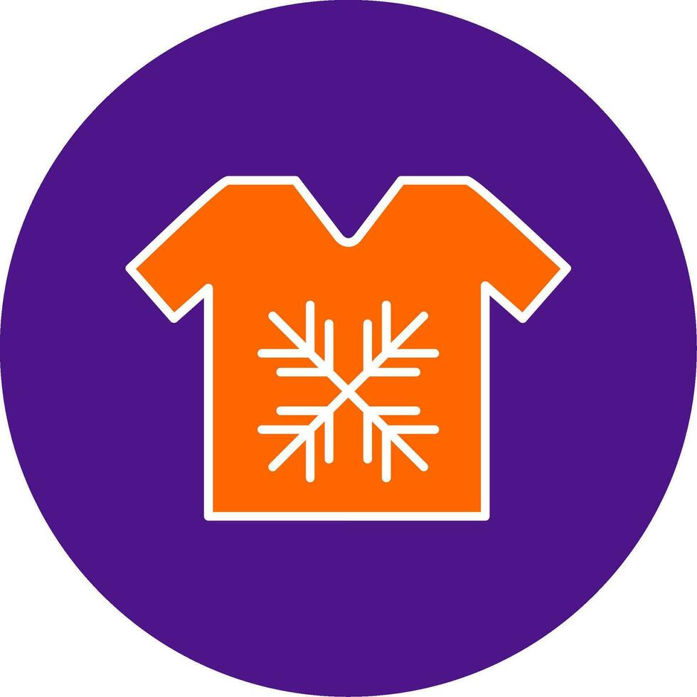 Tshirt Line Filled Circle Icon vector
