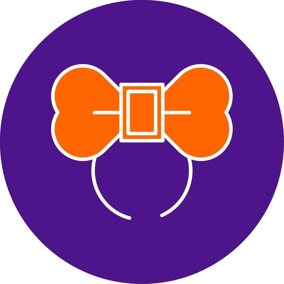Diadem Line Filled Circle Icon vector