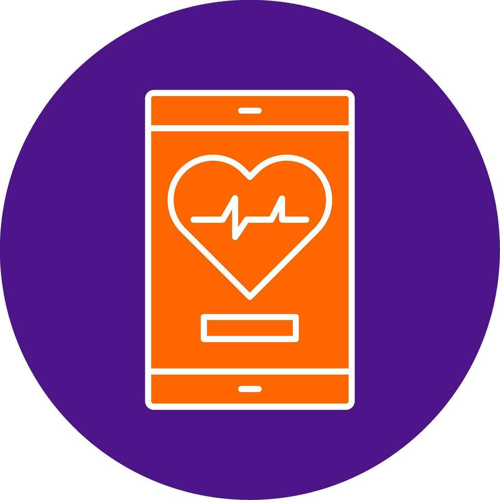 Graph Line Filled Circle Icon vector