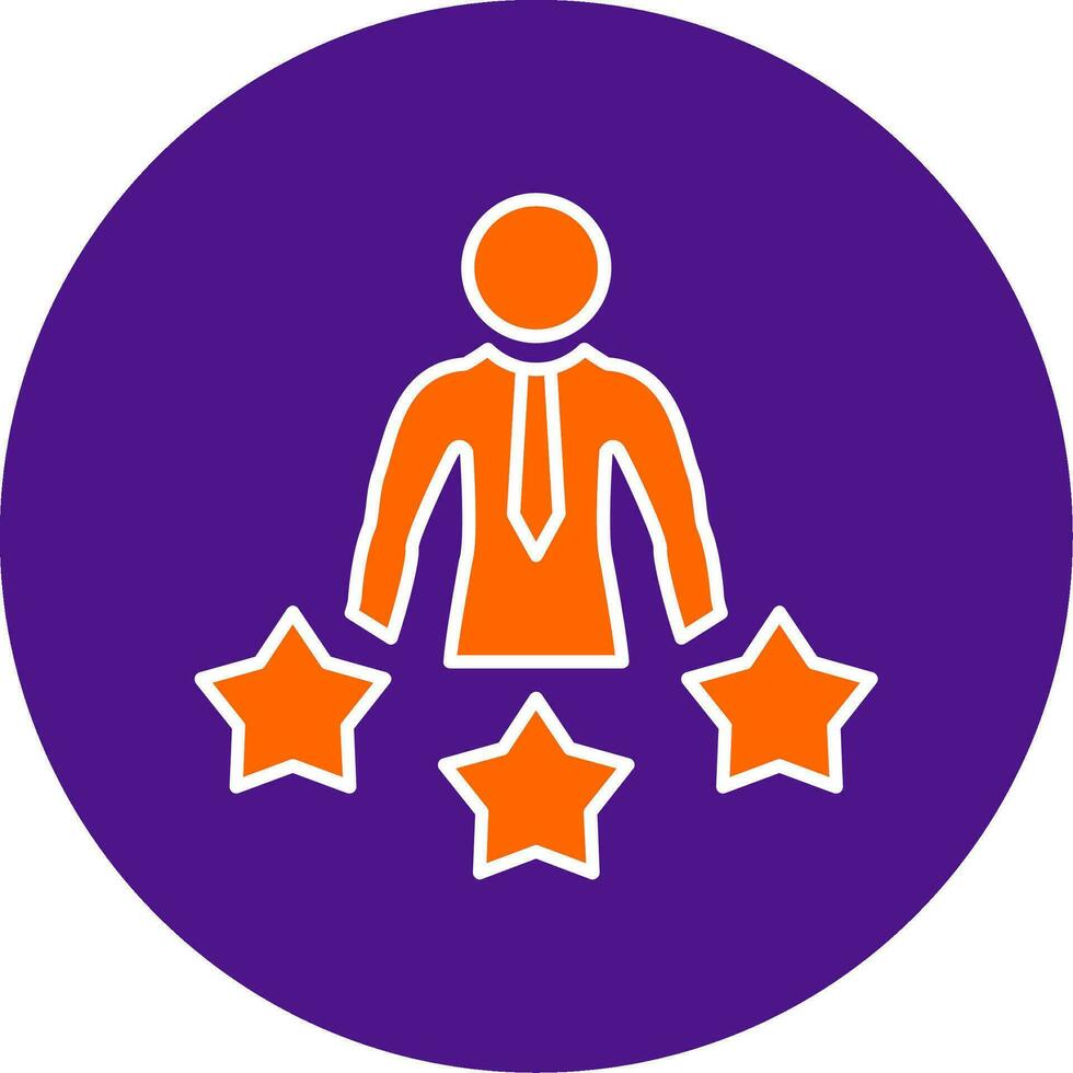 Experience Line Filled Circle Icon vector