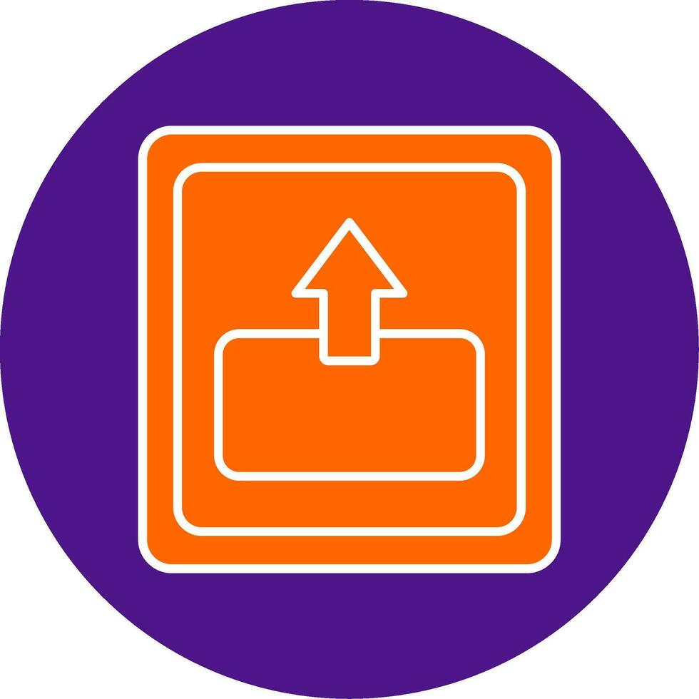 Out Line Filled Circle Icon vector