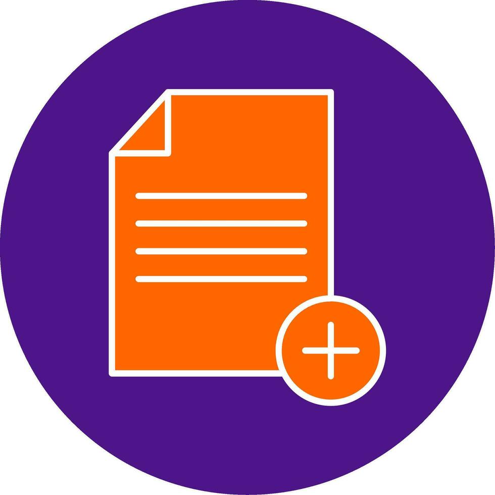 Add,File Line Filled Circle Icon vector
