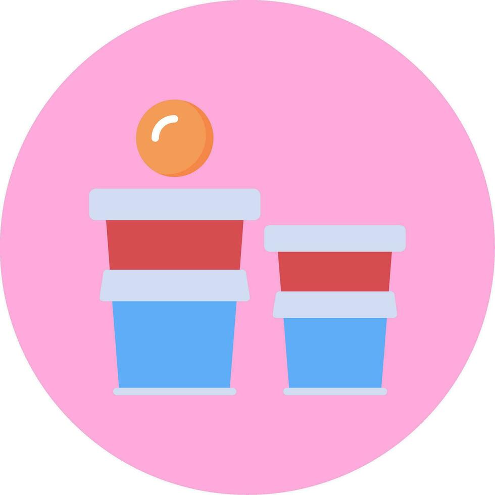 icono de vector de cerveza pong