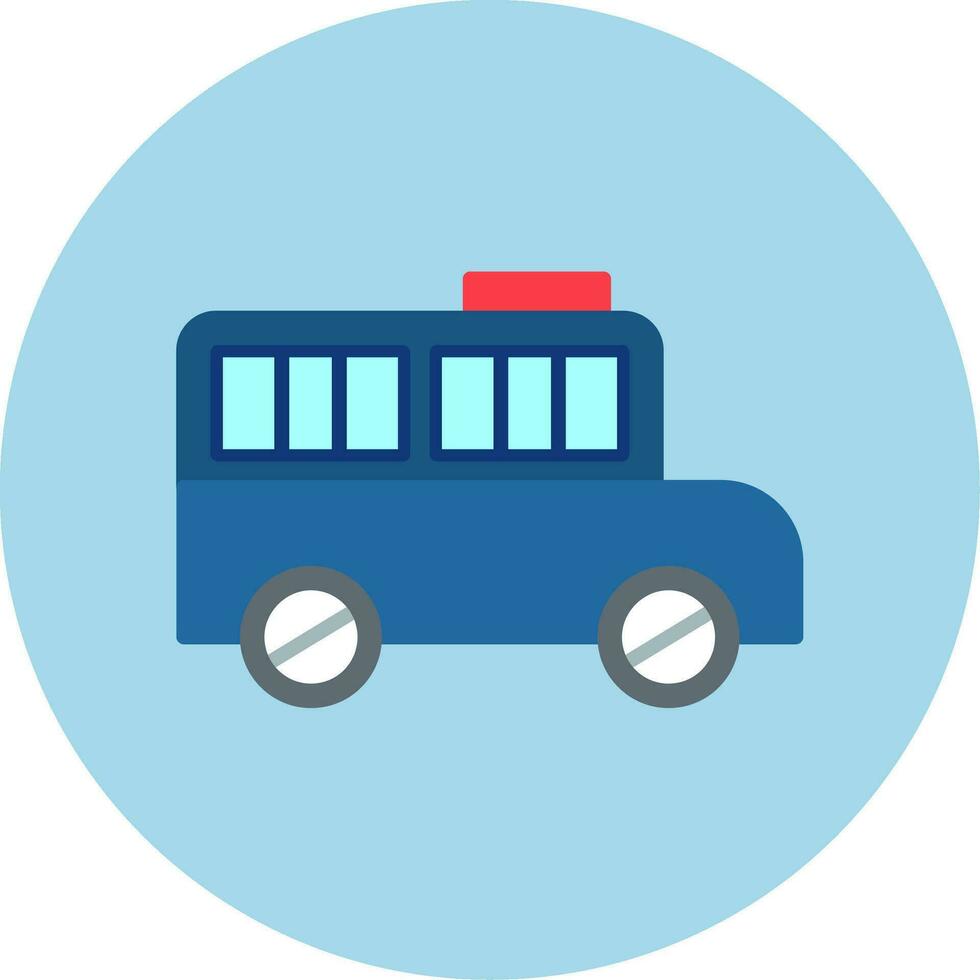 prisión autobús vector icono