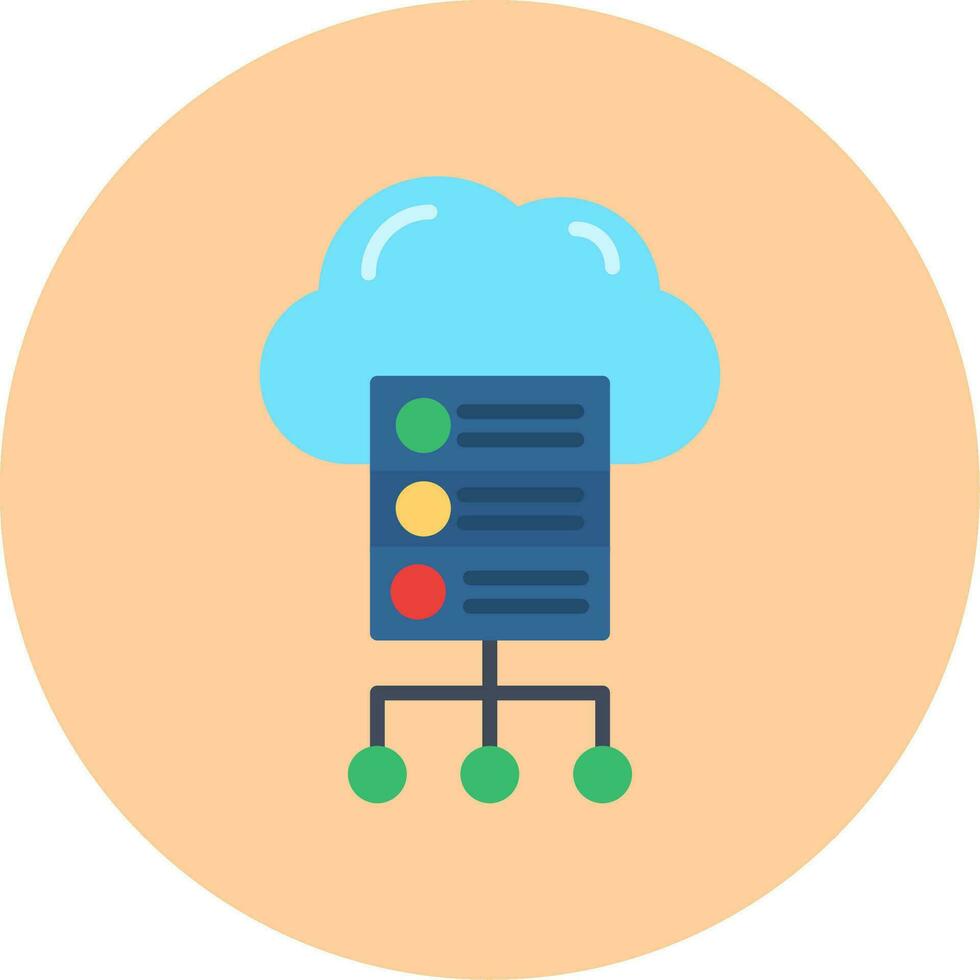 Cloud Server Vector Icon