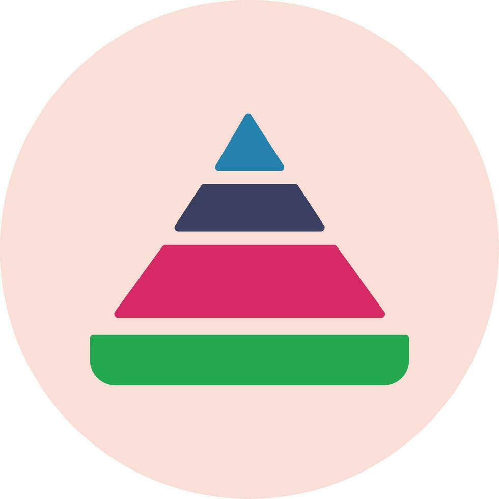 Pyramid Chart Vector Icon