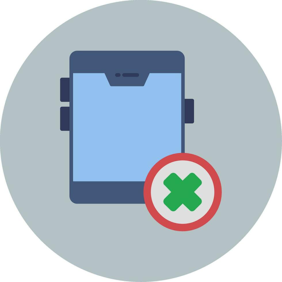 No Cellphone Vector Icon