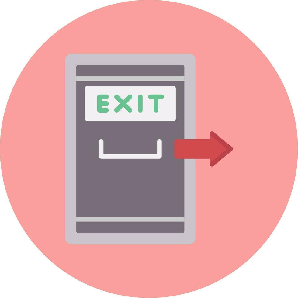 Exit Door Vector Icon