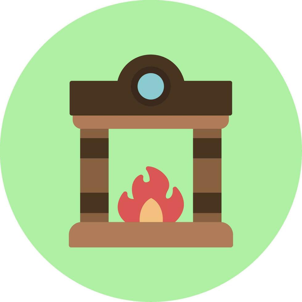 Fireplace Vector Icon