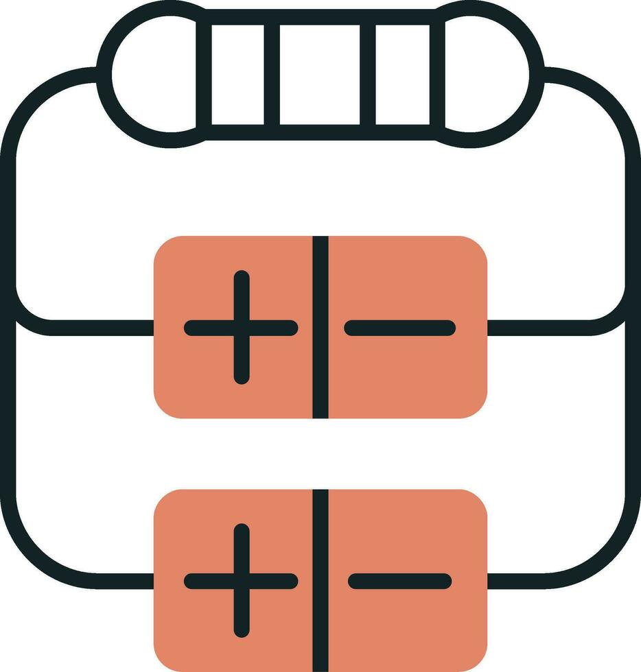 Resistor Vector Icon