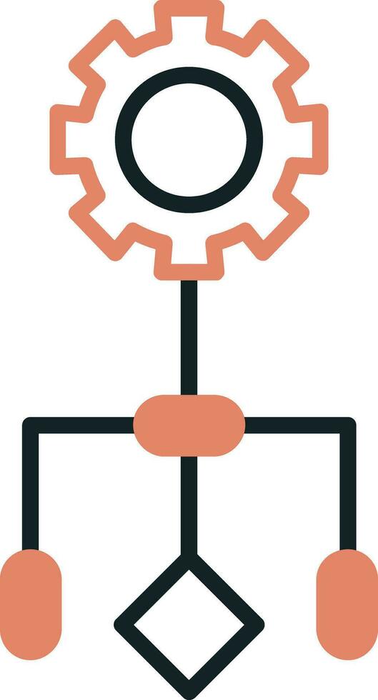 icono de vector de flujo de trabajo